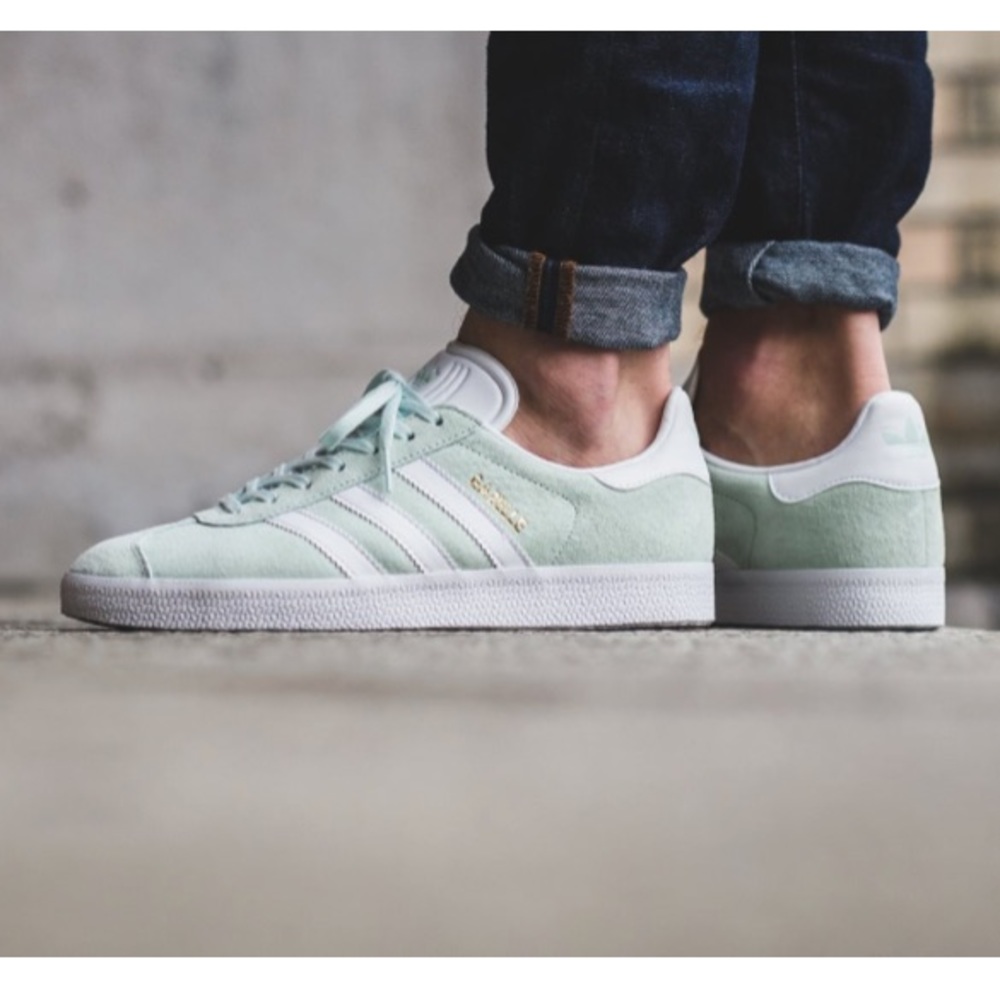 Adidas Mint Green Gazelles
